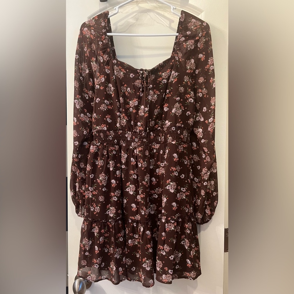 Live To Be Spoiled Dress Sheer Long Sleeve size Medium